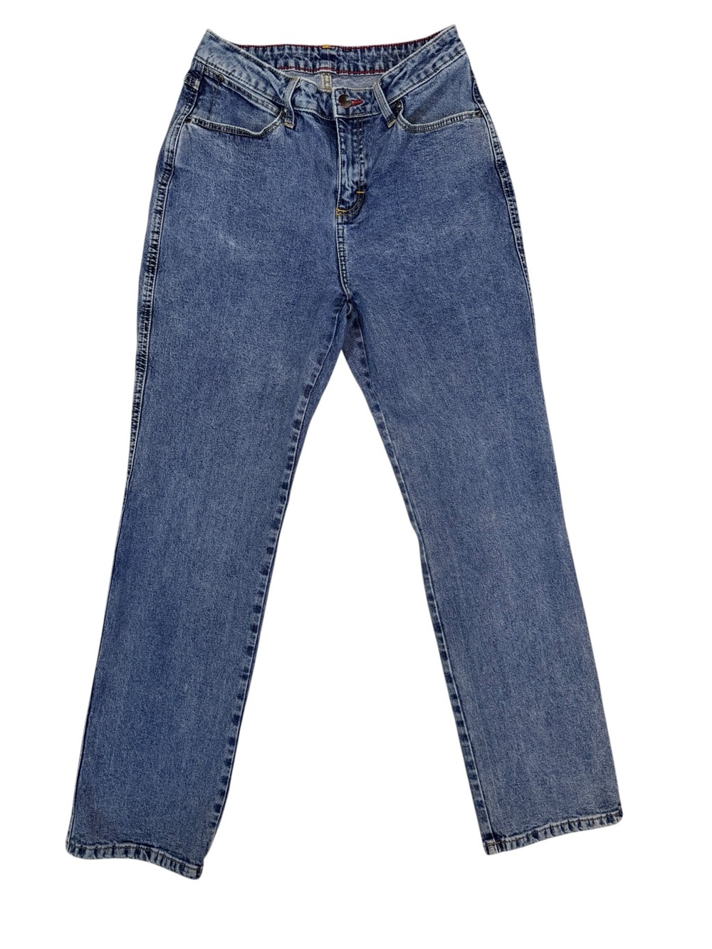 Wrangler Vintage Straight Leg Jeans High Rise Medium Wash Size 5/6 x 30 - Picture 3 of 12